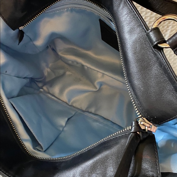 Coach Gallery East West Black Leather Zipper Tote bag purse - Picture 14 of 16